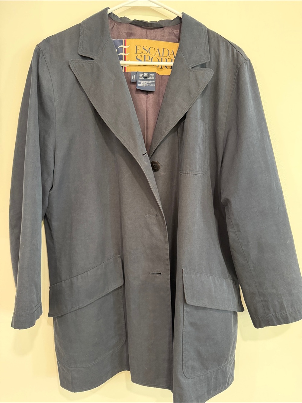 Escada  Navy  Women's Tailored Blazer Jacket